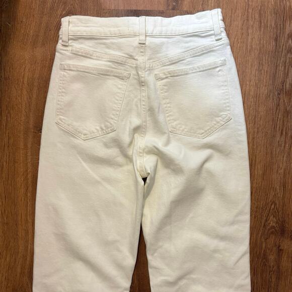 NWT Madewell The Tall '90s Straight Jean In Tile White Size 25T - Picture 9 of 9